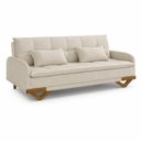 Ver imagem 2 de Sofa Cama 3 Lugares D26 202x92cm Cannes Bege Luxury