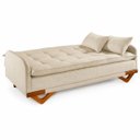 Ver imagem 3 de Sofa Cama 3 Lugares D26 202x92cm Cannes Bege Luxury