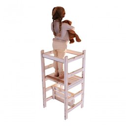 Torre Aprendizagem Montessori 4x1 Cadeirão Mesinha Infantil - 2