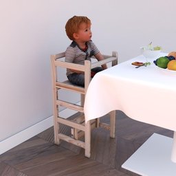 Torre Aprendizagem Montessori 4x1 Cadeirão Mesinha Infantil - 5