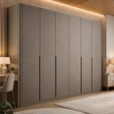 Ver imagem 3 de Guarda Roupa Casal Bend 6 Portas de Bater 6 Gavetas MDF Grigio Casa Lar Shop 276cm