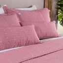 Ver imagem 5 de Kit Colcha Cobre Leito Casal King Bordado Urbany Hipercal Sofisticado 400 Fios Dupla Face 7 Peças:ro