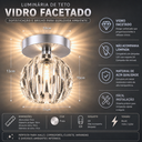 Ver imagem 6 de Lustre Plafon Teto 13cm Cristal Vidro Flowers Metal Prata Led G9 Gimpo Kjgd-021-silvery