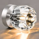 Ver imagem 5 de Lustre Plafon Teto 13cm Cristal Vidro Flowers Metal Prata Led G9 Gimpo Kjgd-021-silvery
