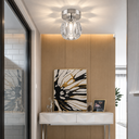 Ver imagem 2 de Lustre Plafon Teto 13cm Cristal Vidro Flowers Metal Prata Led G9 Gimpo Kjgd-021-silvery
