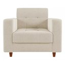 Ver imagem 4 de Kit Sofá 3 Lugares E 2 Poltronas Verona - Suede - Bege