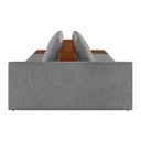 Ver imagem 3 de Sofá Ilha 2 Lugares Living 292cm Modulado Lary Linho K01 Cor Grafite