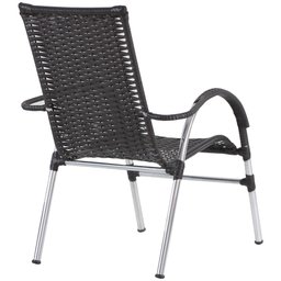 Cadeira Vênus em Alumínio e Fibra Sintética para Varanda, Área, Edícula, Jardim - Trama Original - 2 Cadeira Vênus em Alumínio e Fibra Sintética para Varanda, Área, Edícula, Jardim - Trama Original - 2