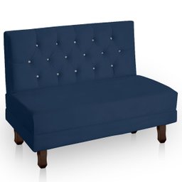 Canto Italy Confortável para Apartamento Cozinha e Restaurantes Suede Azul Marinho - 1