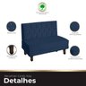 Canto Italy Confortável para Apartamento Cozinha e Restaurantes Suede Azul Marinho - 7
