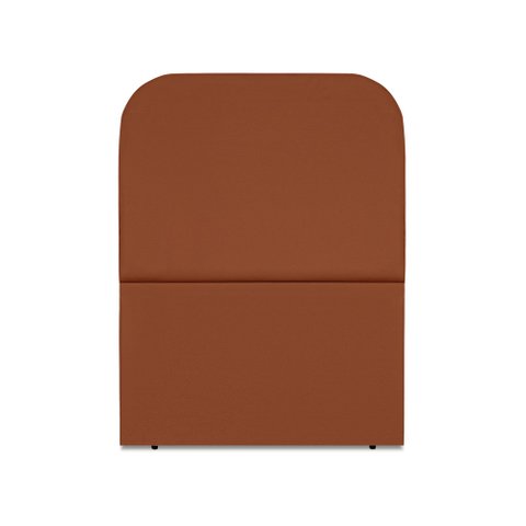 Cabeceira Estofada Solteiro Alana 90cm Suede Terracota