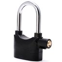 Ver imagem 1 de Cadeado com Alarme Sirene Grande Trava Anti Furto Segurança 110db Som Alto