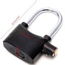 Ver imagem 3 de Cadeado com Alarme Sirene Grande Trava Anti Furto Segurança 110db Som Alto