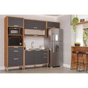 Ver imagem 1 de Módulo Cozinha Mgm Eloise 4 Peças C4p256 Cinamomo/titanium-mgm