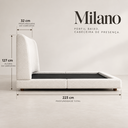 Ver imagem 6 de Conjunto Queen Cama Japonesa Cabeceira Milano Moderna Luxo Premiun Elegante Divani com Cabeceira Cur