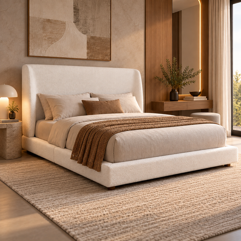 Conjunto Queen Cama Japonesa Cabeceira Milano Moderna Luxo Premiun Elegante Divani com Cabeceira Cur