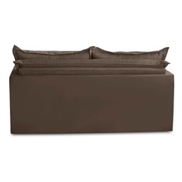 Sofá sem Caixa Retrátil e Reclinável 1,65m com Molas Karla Suede Marrom Rover & Beato - 9