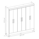 Ver imagem 2 de Guarda Roupa Casal Ferrara Branco