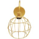 Ver imagem 4 de 2 Luminárias Arandela de Parede Aramada Globo Industrial Retro + 2 Lâmpadas LED ST64 Vintage - Doura
