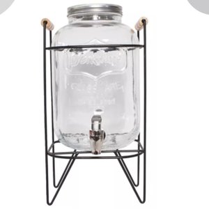 Suqueira de Vidro 8 Litros com Suporte de Metal