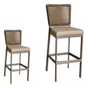 Ver imagem 1 de Kit 2 Banqueta Balcão Cozinha Churrasqueira Moderna Alumínio Cor:fendi