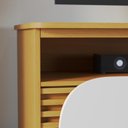 Ver imagem 3 de Rack Bancada 2 Portas com Rodízio Jurerê 1.5 - Naturale/Off White Matte