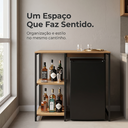 Ver imagem 6 de Aparador Cervejeira Adega Kappesberg Freijó Preto