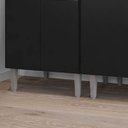 Ver imagem 7 de Cozinha Modulada 5 Peças com Tampo 241cm 10 Portas 4 Gavetas Natalie Preto - ÉdeCasaMóveis                                                     