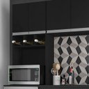 Ver imagem 6 de Cozinha Modulada 5 Peças com Tampo 241cm 10 Portas 4 Gavetas Natalie Preto - ÉdeCasaMóveis                                                     