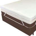 Ver mais imagens de Pillow Top Solteiro King 200 Fios Premium 10cm 1200g-m² 100x200cm Branco