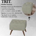 Ver imagem 3 de Kit 2 Puff Puf Para Sala Pes Madeira Trit Veludo SL 940 Peer