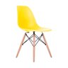Cadeira Flórida sem Braço Assento em Polipropileno e Base Madeira Fratini - 2