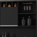 Ver imagem 4 de Kit Armário Cozinha Compacta Alice 6 Portas Preto Ajl