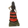 Escultura Pomba Gira Dona Sete com Incensário 24 Cm Resina - 6