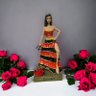 Escultura Pomba Gira Dona Sete com Incensário 24 Cm Resina - 8