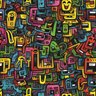 Papel de Parede 3d Desenho Abstrato Moderno Cartoon Decorativa Vinil Auto Colante Quarto Gamer 15m - 9