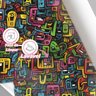 Papel de Parede 3d Desenho Abstrato Moderno Cartoon Decorativa Vinil Auto Colante Quarto Gamer 15m - 3