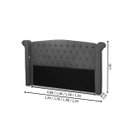 Ver imagem 3 de Kit Baú e Cabeceira Estofada Madeira Cama Box Grécia Queen:cinza