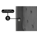 Ver imagem 4 de Kit Baú e Cabeceira Estofada Madeira Cama Box Grécia Queen:cinza