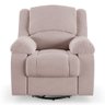 Poltrona do Papai Reclinável Sala de Cinema Madrid Glider Manual Giratória Veludo Rosê G23 - 4