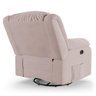 Poltrona do Papai Reclinável Sala de Cinema Madrid Glider Manual Giratória Veludo Rosê G23 - 5