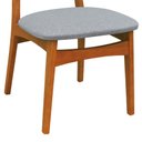 Ver imagem 7 de Cadeira Organik Encosto Anatômico com Telinha Rattan Natural - Amêndoa - Linho Cinza Mescla Imperme.