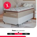 Ver imagem 5 de Cama Box Solteiro + Colchão Comfort Class Pillow Top 88x188 Bege/suede Branco