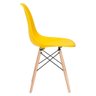 KIT - Mesa Eames com tampo de vidro 120 cm + 6 cadeiras Eiffel DSW Amarelo - 6