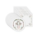 Ver imagem 1 de Kit Sousplat + Guardanapo Páscoa Cristã Nsw 8 Peças sem Base