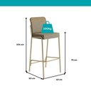 Ver imagem 2 de Kit 2 Banquetas Altas Duo Carraro