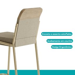 Kit 2 Banquetas Altas Duo Carraro - 5
