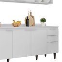 Ver imagem 7 de Armário de Cozinha Cp13 e Tampo 178cm Pérola M24 Branco - Mpozenato