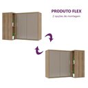 Ver imagem 5 de Armário Cozinha Aéreo de Parede Canto Reto 2 Portas c/ Nicho - Módulo Cozinha Mel - Luciane:Graff