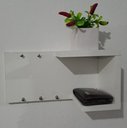 Ver imagem 6 de Porta Chave de Parede Organizador Multiuso 100%mdf Branco